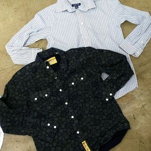 Boys med button down